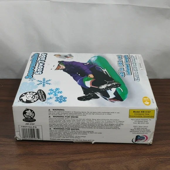 Inflatable Snowmobile Snow Tube - Picture 4 of 4